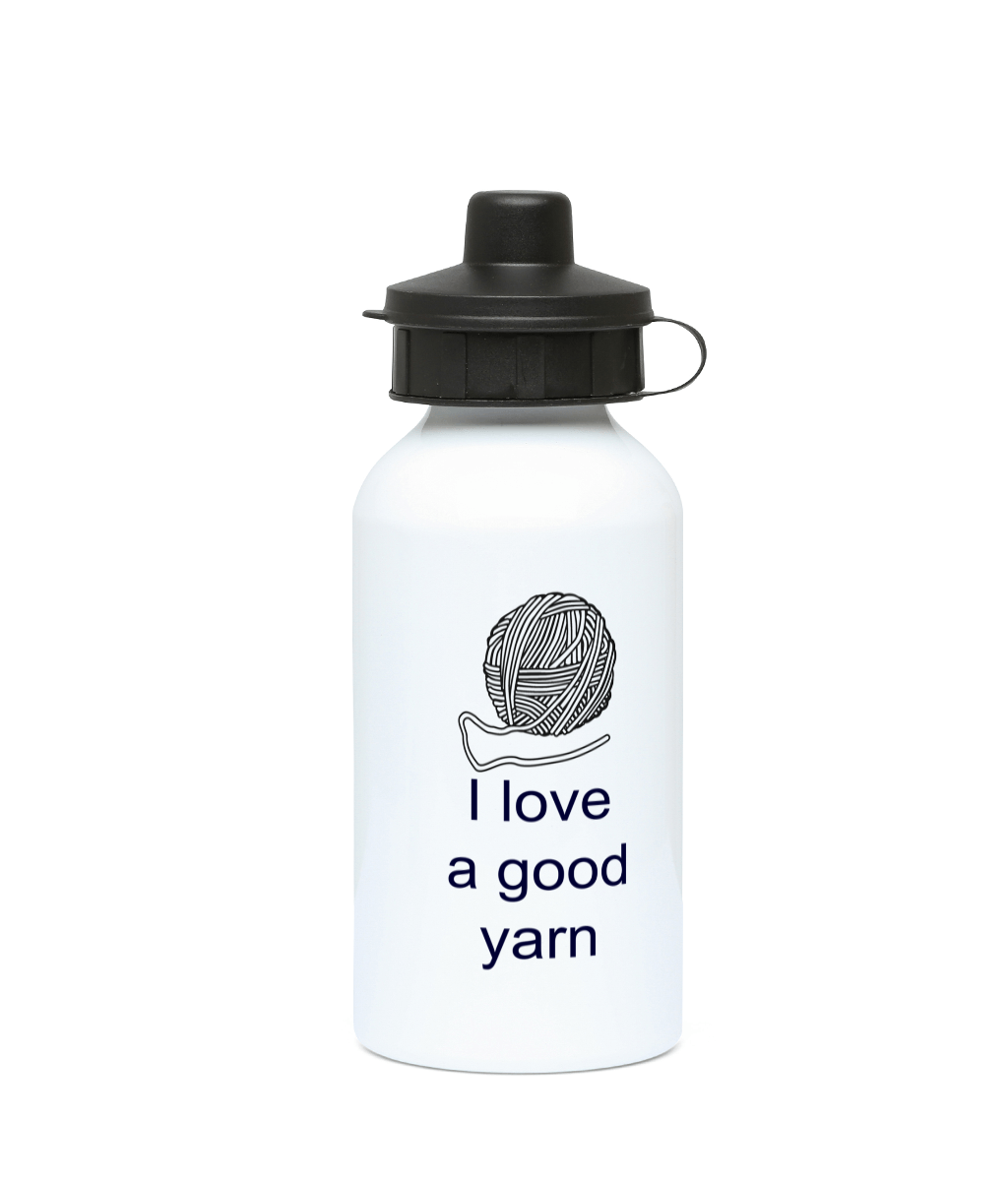 water bottle 400ml I love to knit