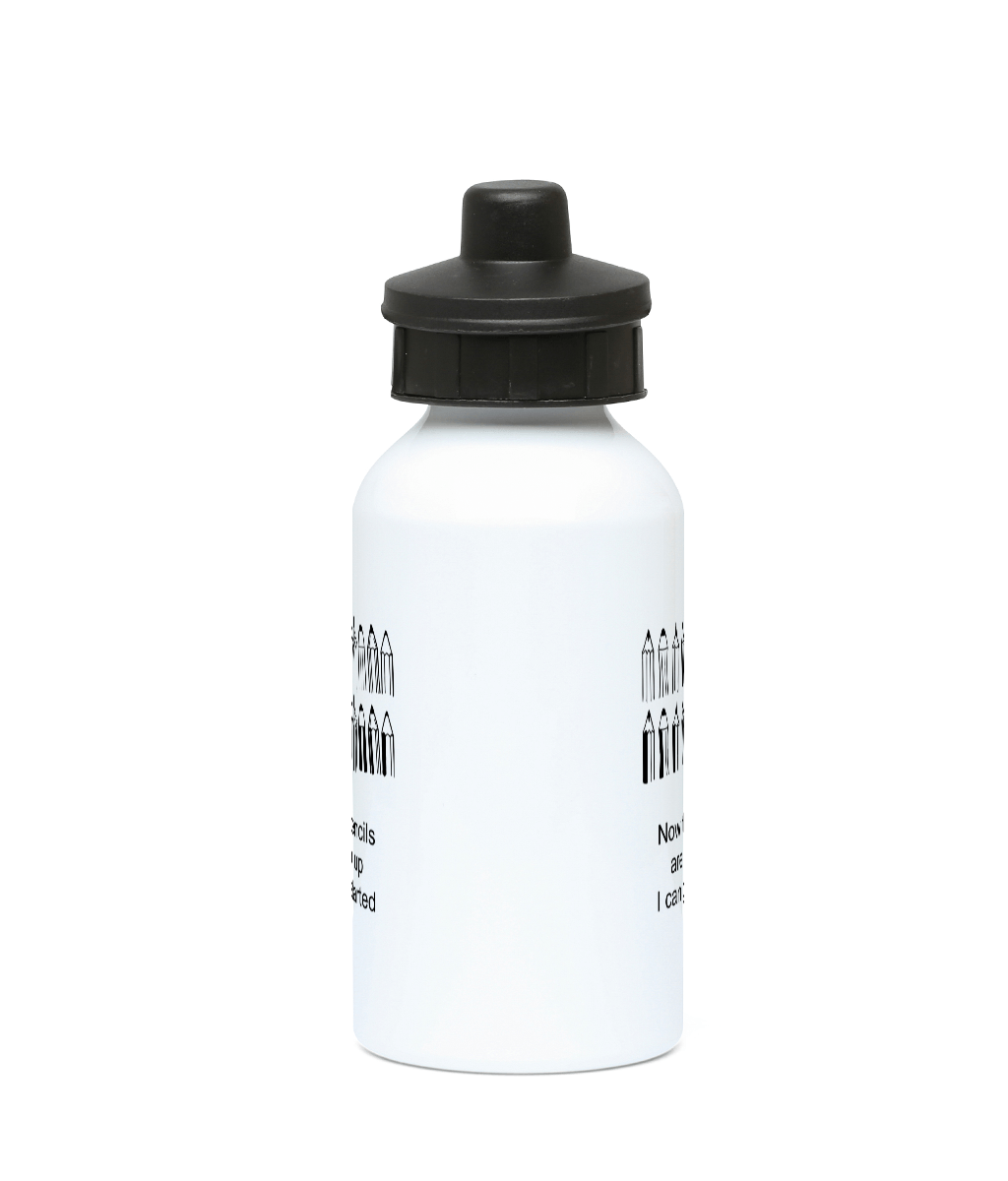 water bottle 400ml now the pencils are lined up I can get started with pencils image