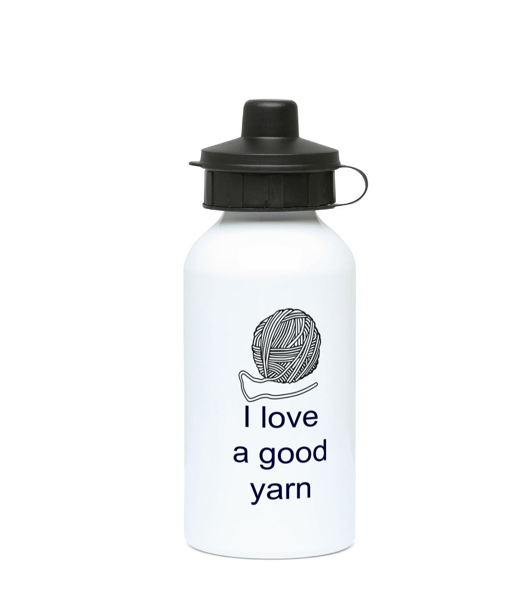 water bottle 400ml i love a good yarn